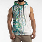 Paua Shell Maori Sleeveless Hoodie Koru Kowhaiwhai - Aussie Hoodie