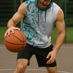 Paua Shell Maori Sleeveless Hoodie Koru Kowhaiwhai - Aussie Hoodie