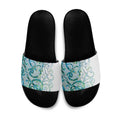 Paua Shell Maori Slide Sandals Koru Kowhaiwhai - Aussie Hoodie