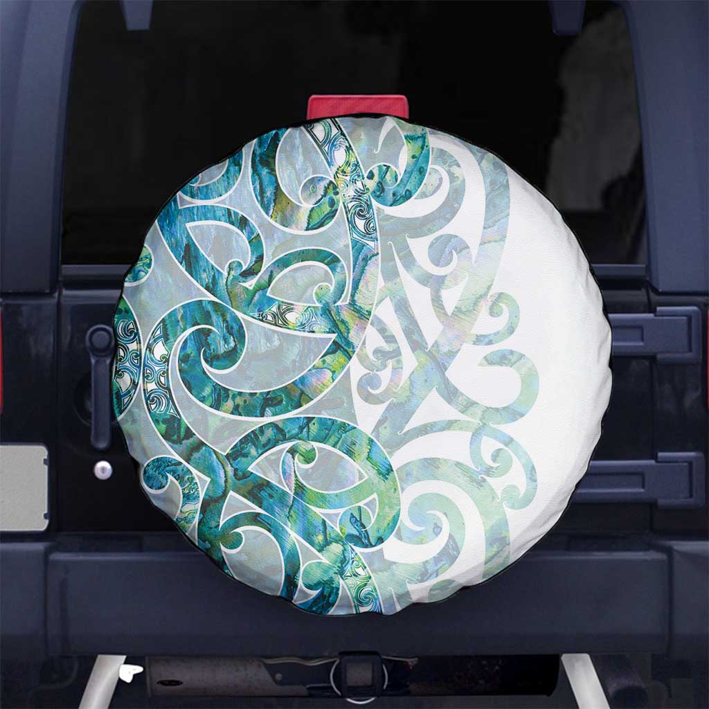 Paua Shell Maori Spare Tire Cover Koru Kowhaiwhai - Aussie Hoodie