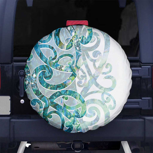Paua Shell Maori Spare Tire Cover Koru Kowhaiwhai - Aussie Hoodie