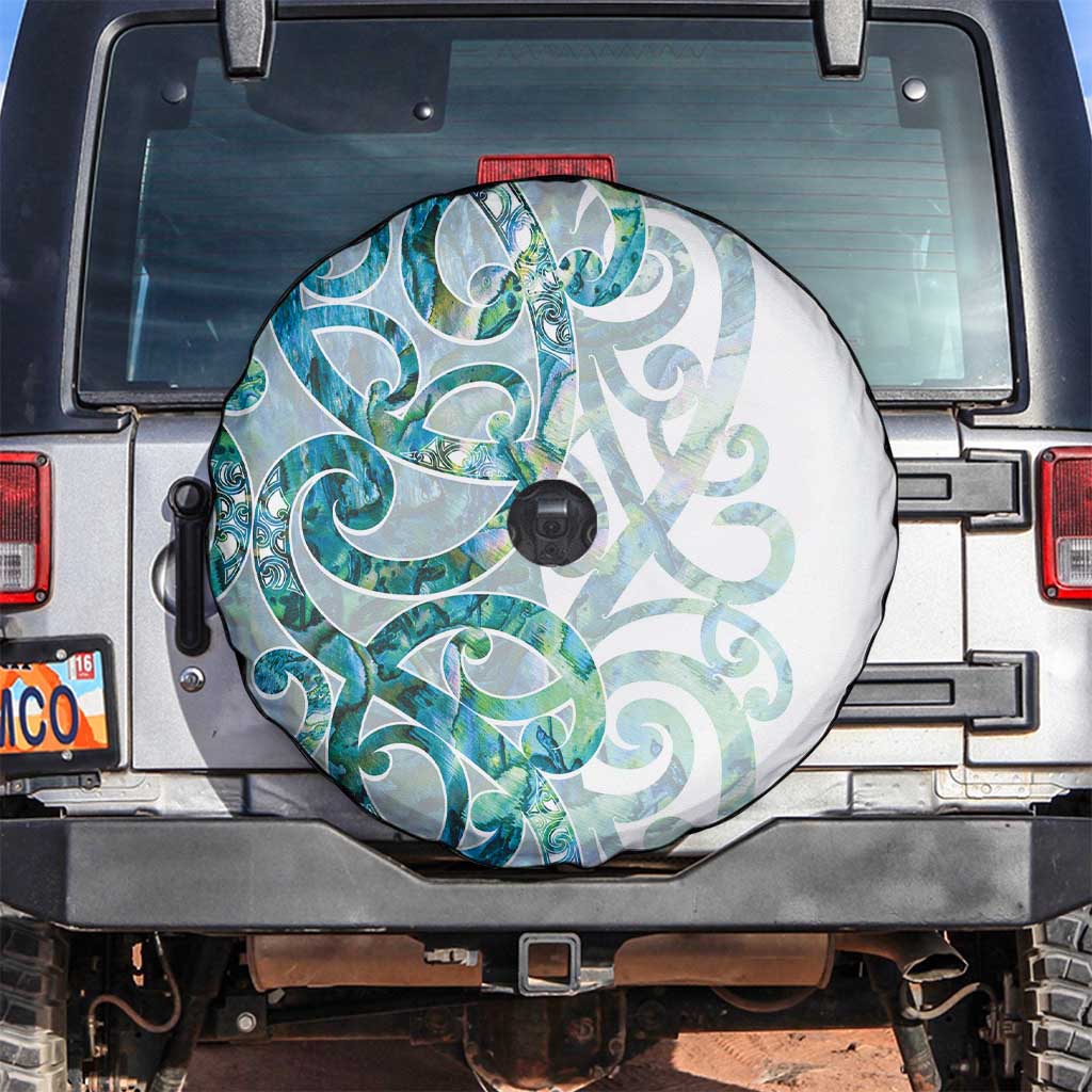 Paua Shell Maori Spare Tire Cover Koru Kowhaiwhai - Aussie Hoodie
