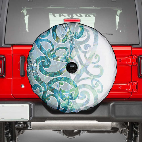 Paua Shell Maori Spare Tire Cover Koru Kowhaiwhai - Aussie Hoodie