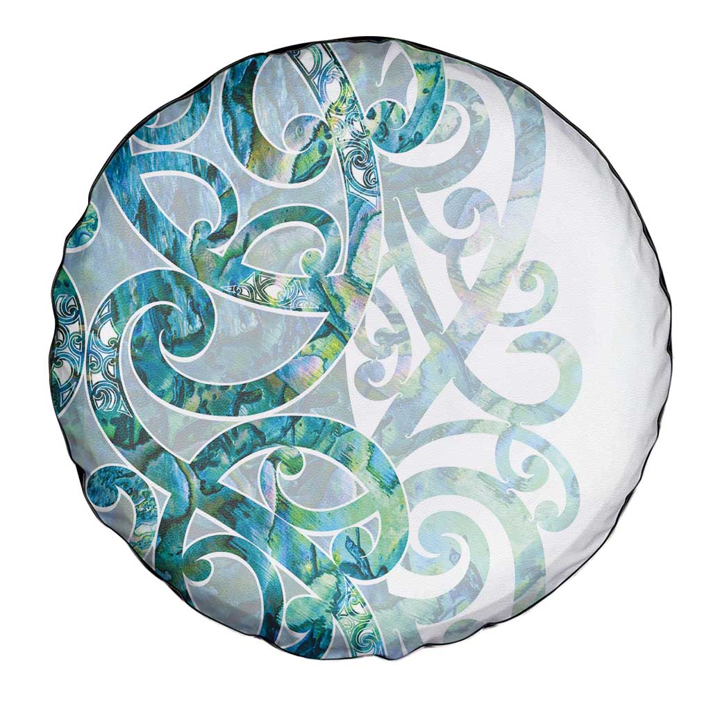 Paua Shell Maori Spare Tire Cover Koru Kowhaiwhai - Aussie Hoodie