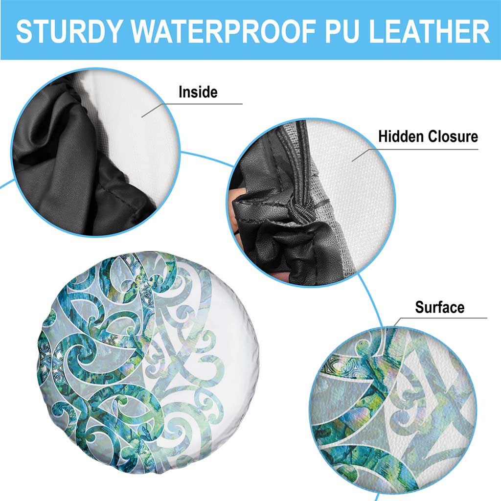Paua Shell Maori Spare Tire Cover Koru Kowhaiwhai - Aussie Hoodie