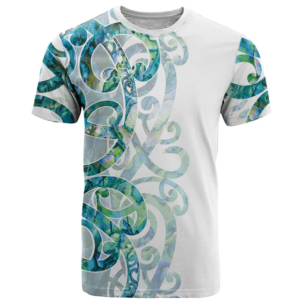 Paua Shell Maori T Shirt Koru Kowhaiwhai - Aussie Hoodie