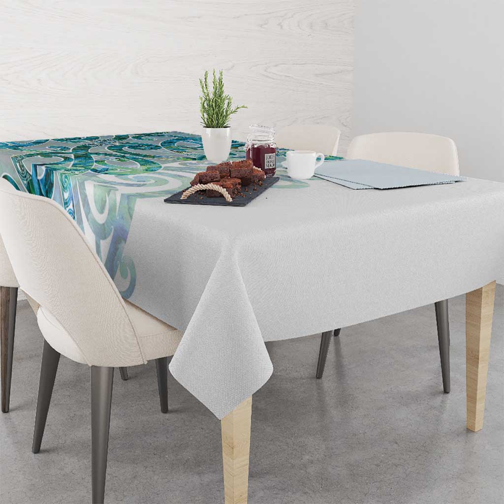 Paua Shell Maori Tablecloth Koru Kowhaiwhai - Aussie Hoodie