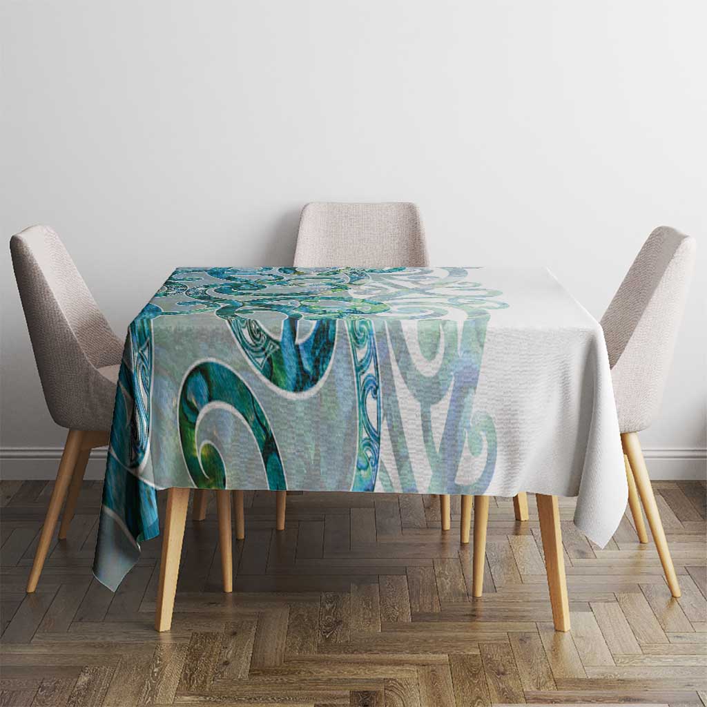 Paua Shell Maori Tablecloth Koru Kowhaiwhai - Aussie Hoodie