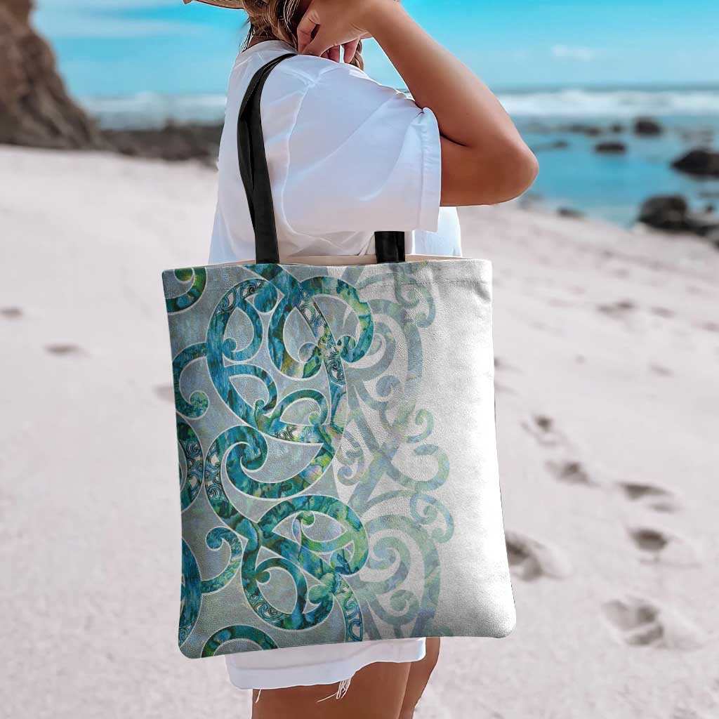 Paua Shell Maori Tote Bag Koru Kowhaiwhai - Aussie Hoodie