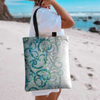 Paua Shell Maori Tote Bag Koru Kowhaiwhai - Aussie Hoodie