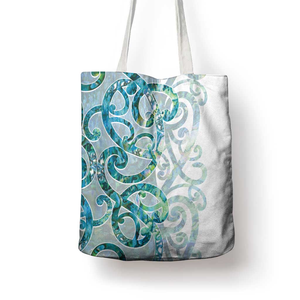 Paua Shell Maori Tote Bag Koru Kowhaiwhai - Aussie Hoodie