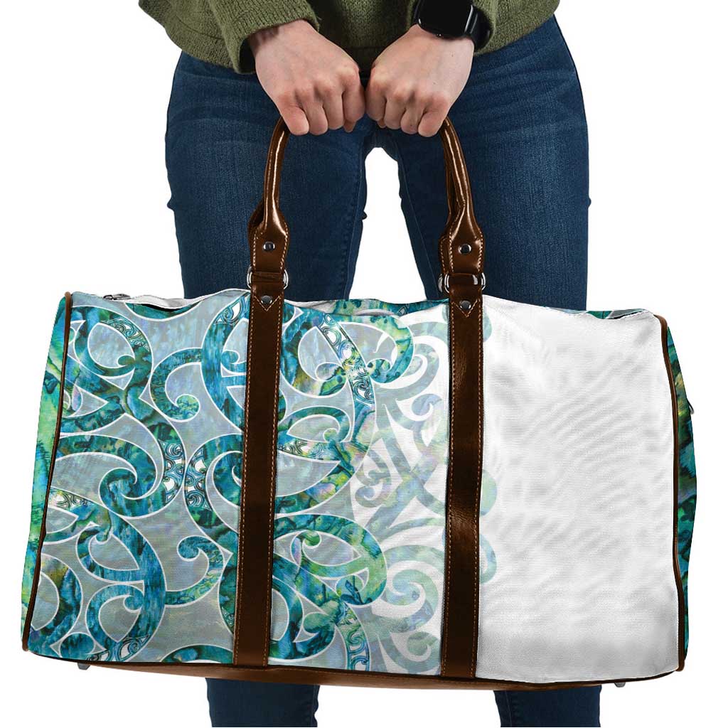 Paua Shell Maori Travel Bag Koru Kowhaiwhai - Aussie Hoodie