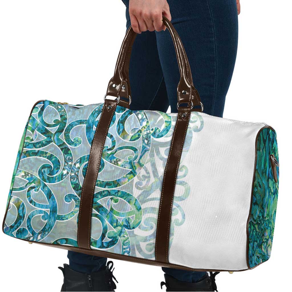 Paua Shell Maori Travel Bag Koru Kowhaiwhai - Aussie Hoodie