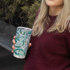 Paua Shell Maori Tumbler Cup Koru Kowhaiwhai - Aussie Hoodie