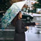 Paua Shell Maori Umbrella Koru Kowhaiwhai - Aussie Hoodie