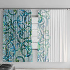 Paua Shell Maori Window Curtain Koru Kowhaiwhai - Aussie Hoodie