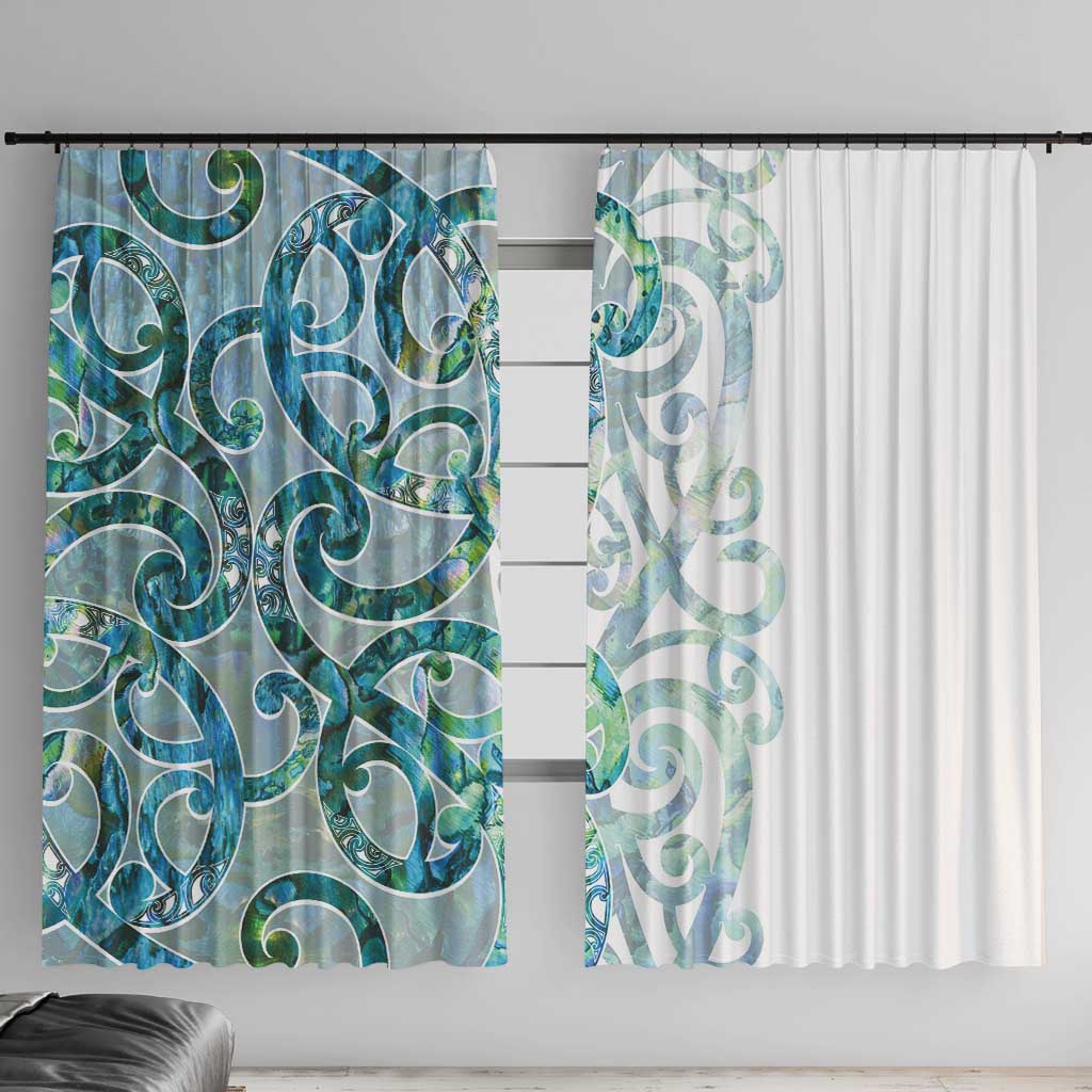 Paua Shell Maori Window Curtain Koru Kowhaiwhai - Aussie Hoodie