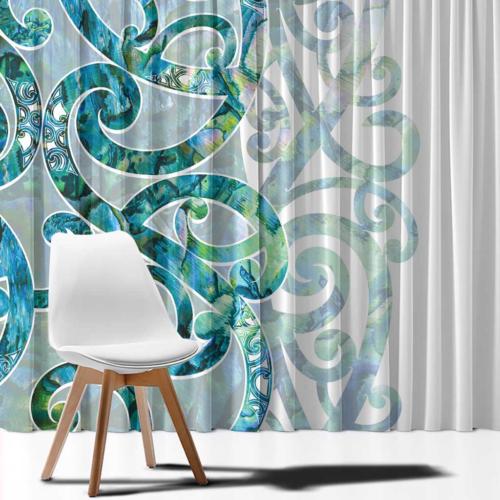 Paua Shell Maori Window Curtain Koru Kowhaiwhai - Aussie Hoodie