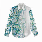 Paua Shell Maori Women Casual Shirt Koru Kowhaiwhai - Aussie Hoodie