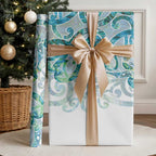 Paua Shell Maori Wrapping Paper Koru Kowhaiwhai