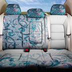 Turquoise Paua Shell Maori Back Car Seat Cover Koru Kowhaiwhai - Aussie Hoodie