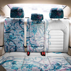 Turquoise Paua Shell Maori Back Car Seat Cover Koru Kowhaiwhai - Aussie Hoodie