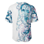 Turquoise Paua Shell Maori Baseball Jersey Koru Kowhaiwhai - Aussie Hoodie