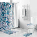 Turquoise Paua Shell Maori Bathroom Set Koru Kowhaiwhai - Aussie Hoodie