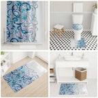 Turquoise Paua Shell Maori Bathroom Set Koru Kowhaiwhai - Aussie Hoodie