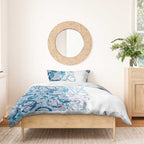 Turquoise Paua Shell Maori Bedding Set Koru Kowhaiwhai - Aussie Hoodie