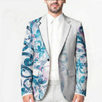 Turquoise Paua Shell Maori Blazer Koru Kowhaiwhai - Aussie Hoodie