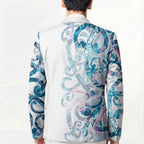 Turquoise Paua Shell Maori Blazer Koru Kowhaiwhai - Aussie Hoodie
