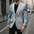Turquoise Paua Shell Maori Blazer Koru Kowhaiwhai - Aussie Hoodie