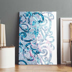 Turquoise Paua Shell Maori Canvas Wall Art Koru Kowhaiwhai - Aussie Hoodie