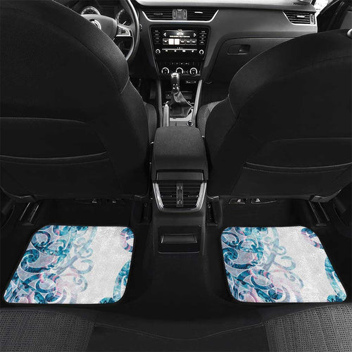 Turquoise Paua Shell Maori Car Mats Koru Kowhaiwhai - Aussie Hoodie
