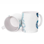 Turquoise Paua Shell Maori Ceramic Mug Koru Kowhaiwhai - Aussie Hoodie