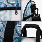 Turquoise Paua Shell Maori Duffle Bag Koru Kowhaiwhai