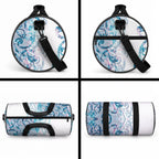 Turquoise Paua Shell Maori Duffle Bag Koru Kowhaiwhai