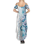 Turquoise Paua Shell Maori Family Matching Summer Maxi Dress and Hawaiian Shirt Koru Kowhaiwhai - Aussie Hoodie