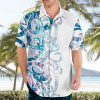 Turquoise Paua Shell Maori Hawaiian Shirt Koru Kowhaiwhai - Aussie Hoodie