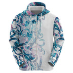 Turquoise Paua Shell Maori Hoodie Koru Kowhaiwhai - Aussie Hoodie