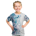 Turquoise Paua Shell Maori Kid T Shirt Koru Kowhaiwhai - Aussie Hoodie