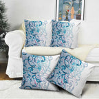 Turquoise Paua Shell Maori Pillow Cover Koru Kowhaiwhai - Aussie Hoodie