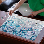 Turquoise Paua Shell Maori Puzzle Koru Kowhaiwhai - Aussie Hoodie