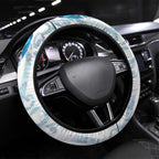 Turquoise Paua Shell Maori Steering Wheel Cover Koru Kowhaiwhai - Aussie Hoodie