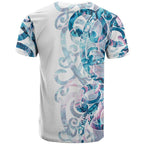 Turquoise Paua Shell Maori T Shirt Koru Kowhaiwhai - Aussie Hoodie