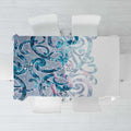 Turquoise Paua Shell Maori Tablecloth Koru Kowhaiwhai - Aussie Hoodie