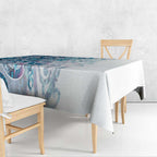 Turquoise Paua Shell Maori Tablecloth Koru Kowhaiwhai - Aussie Hoodie