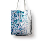 Turquoise Paua Shell Maori Tote Bag Koru Kowhaiwhai - Aussie Hoodie