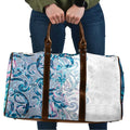 Turquoise Paua Shell Maori Travel Bag Koru Kowhaiwhai - Aussie Hoodie